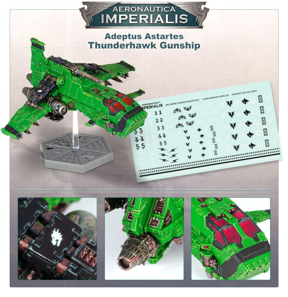 ADEPTUS ASTARTES THUNDERHAWK GUNSHIP Games workshop